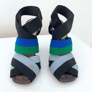 Prada Color Block Heels Size 6